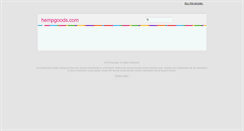 Desktop Screenshot of hempgoods.com